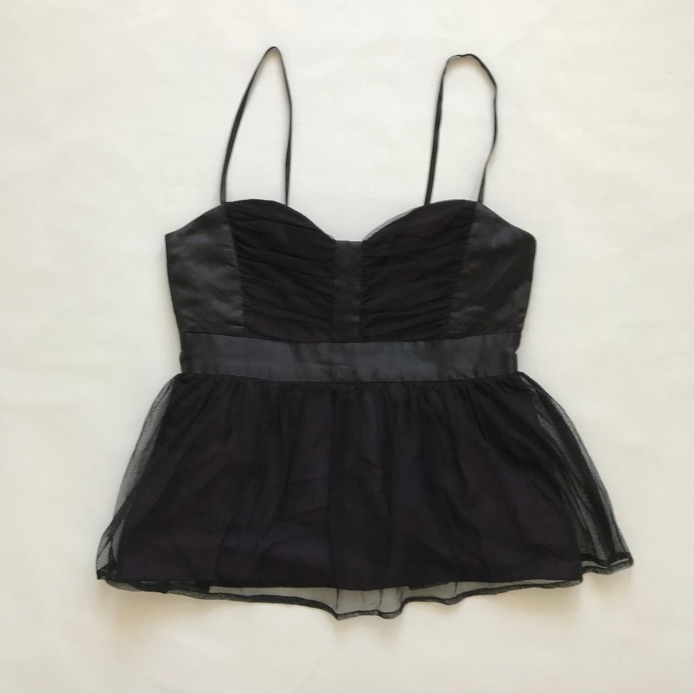 French Connection Black Bustier Top Size 8